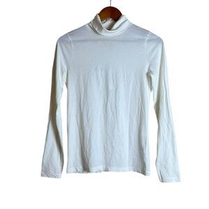 NWT! J. Crew off white turtle neck long sleeve shirt